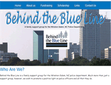Tablet Screenshot of behindtheblueline.org
